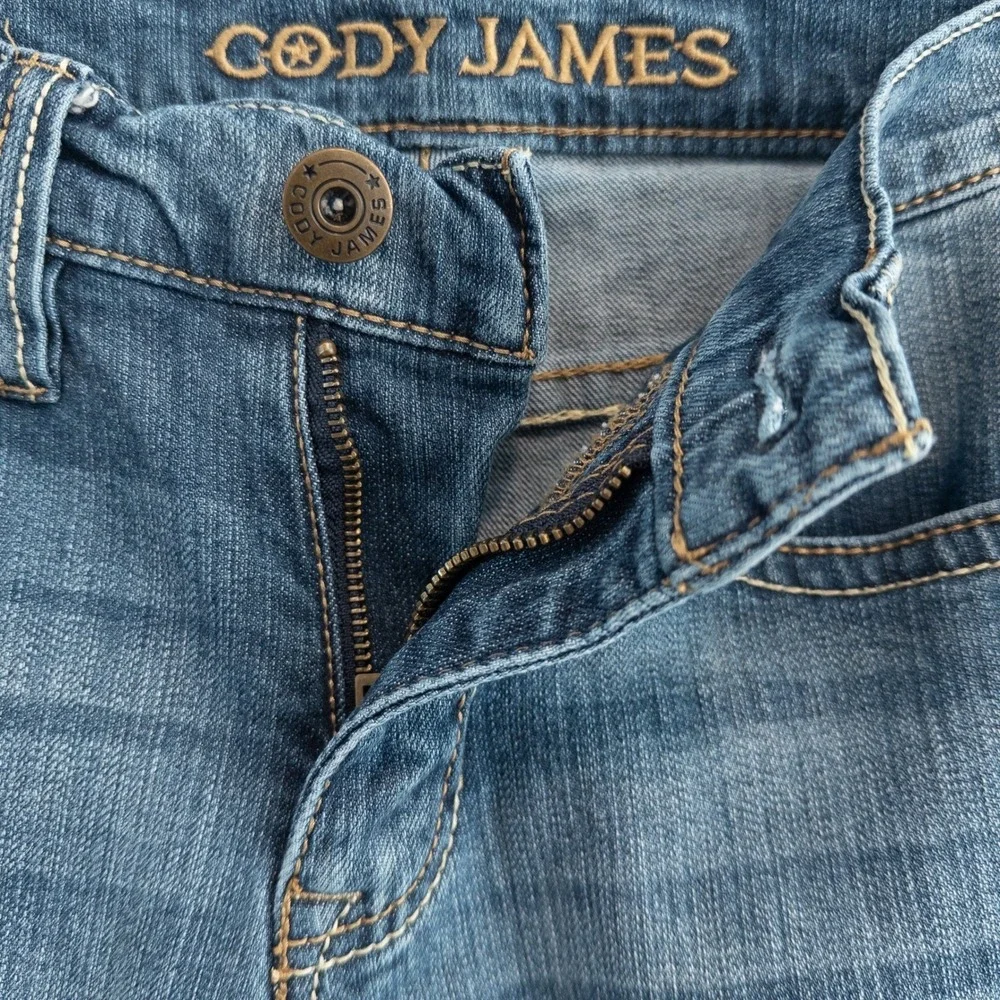 Cody James Jeans Women 30 x 32 Blue Wide Leg Western Bootcut Denim Ranch Cowgirl